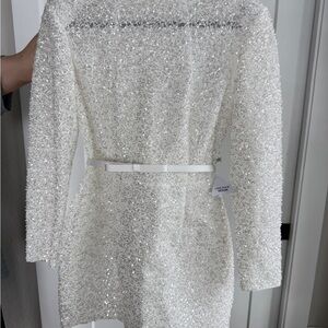 NADINE MERABI Edie White Dress